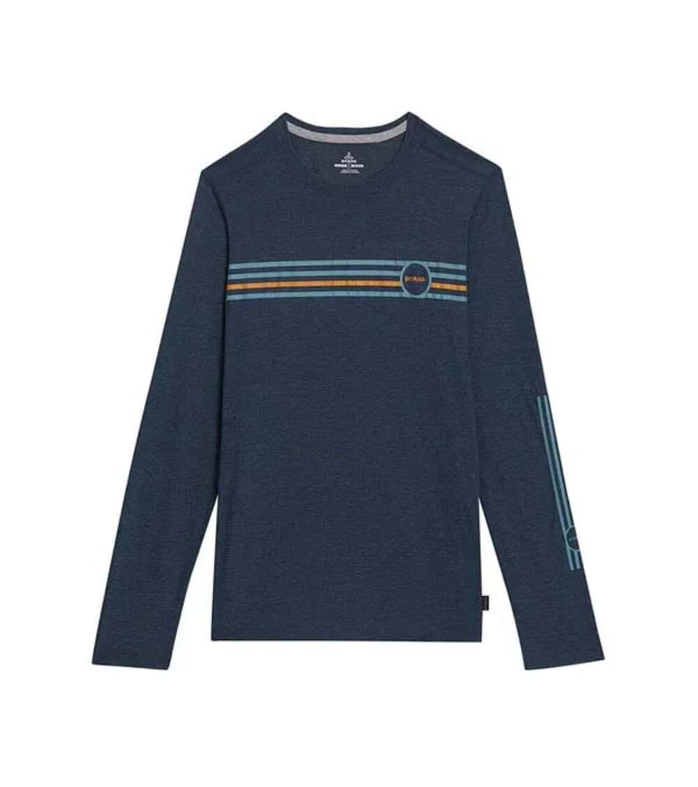 prAna Men's Prospect Heights Graphic Long Sleeve Crew Neck Shirt